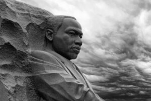 A photo of the Martin Luther King Jr. memorial statue in Washington, D.C.