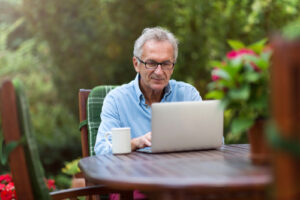 Image of a thoughtful senior man