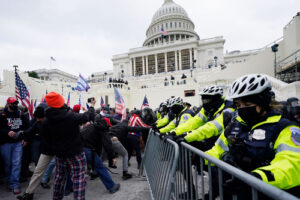 Supporters of President Trump breach Capitol security