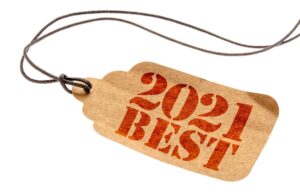 A clothing tag with 2021 Best written on it in red lettering.