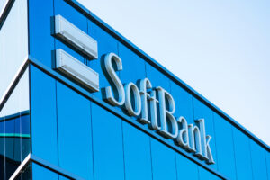 SoftBank sign on the side of the fund’s headquarters in Silicon Valley.