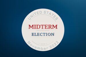 A badge that reads “United States midterm election 2022.”