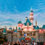 Cinderella’s castle in Disneyland.