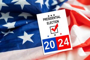A ballot for the presidential election for 2024 in the United States.