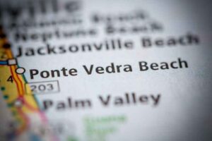 Ponte Vedra Beach on a map.